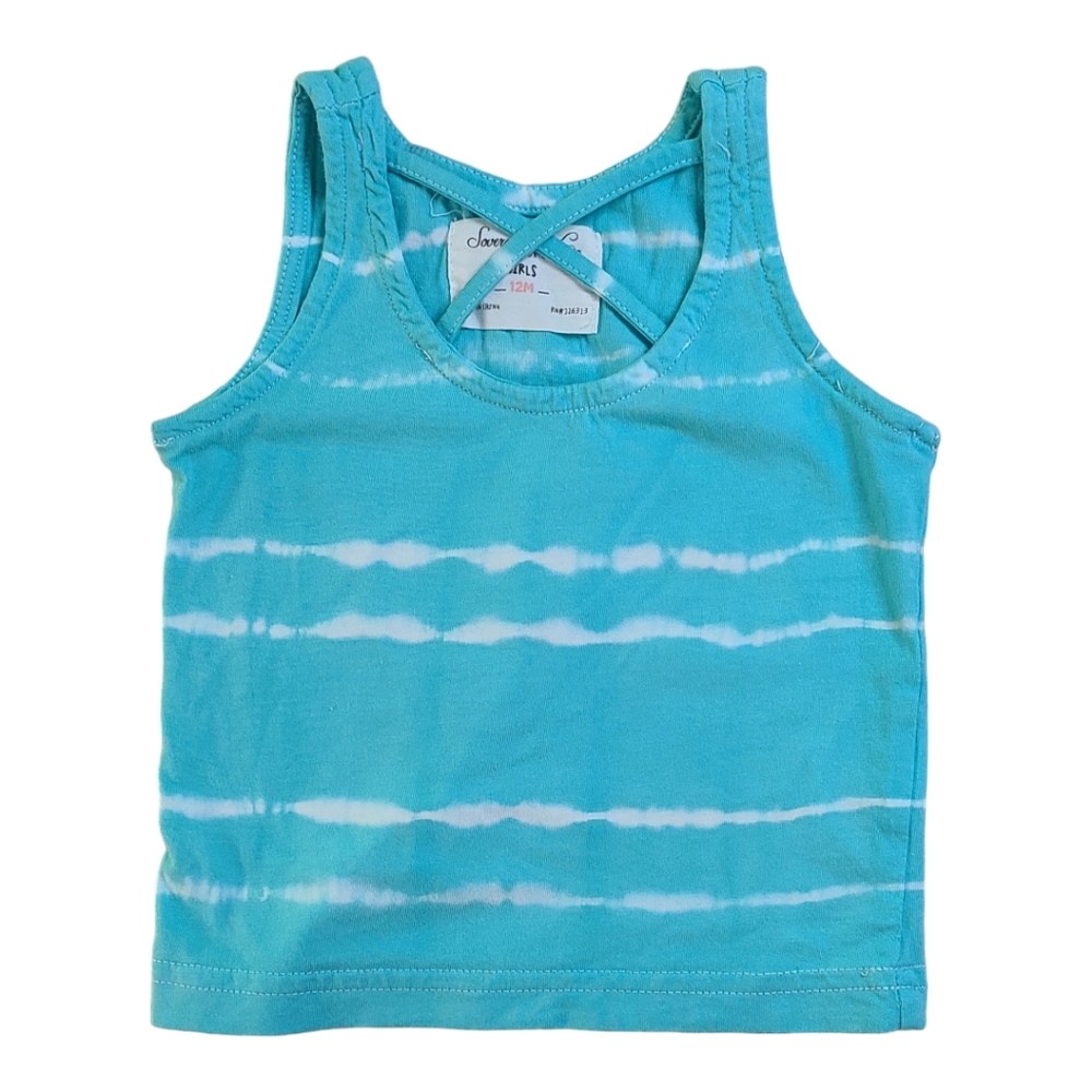 Sovereign☆Code Turquoise Tiedie Top 12M